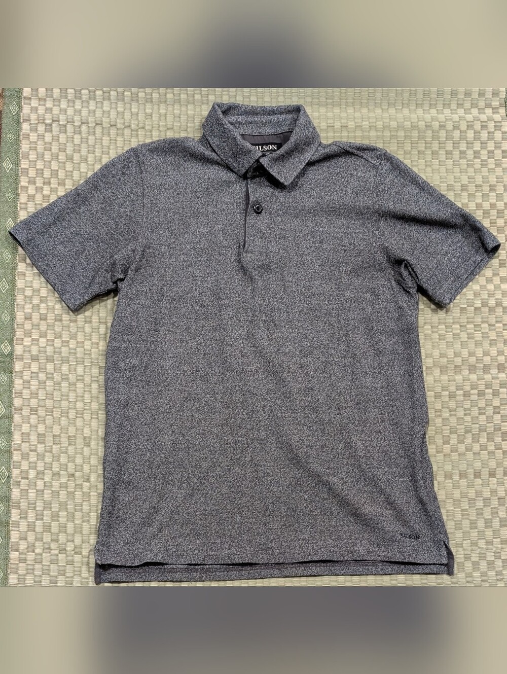 Filson Pique Polo Shirt Cotton Gray Men's Size Small Made in Peru